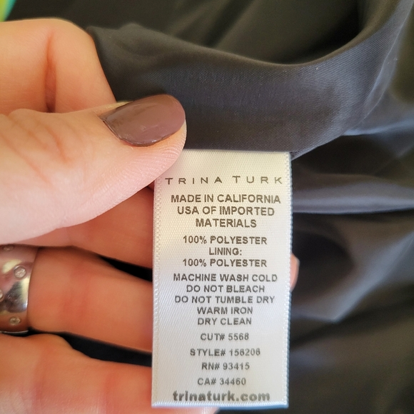 NWT Trina Turk Sexy Fringe Hem Mini Skirt Black‎ Size 4 Party Club - Picture 8 of 10